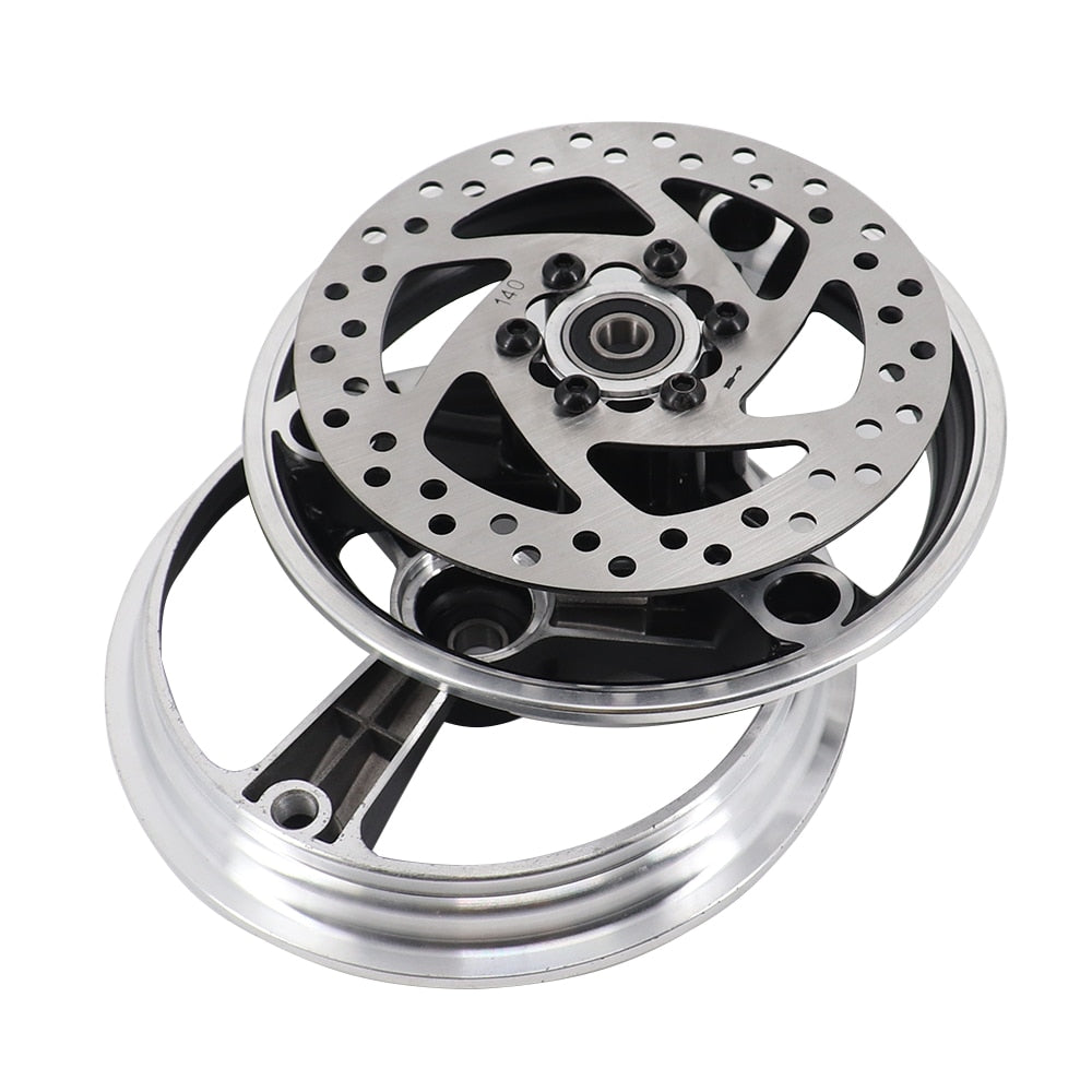 10inch Alumnium Alloy rims hub with 140mm brake Disc for Electric Scooter Balancing Hoverboard 10 inch tyres pneumatic wheels