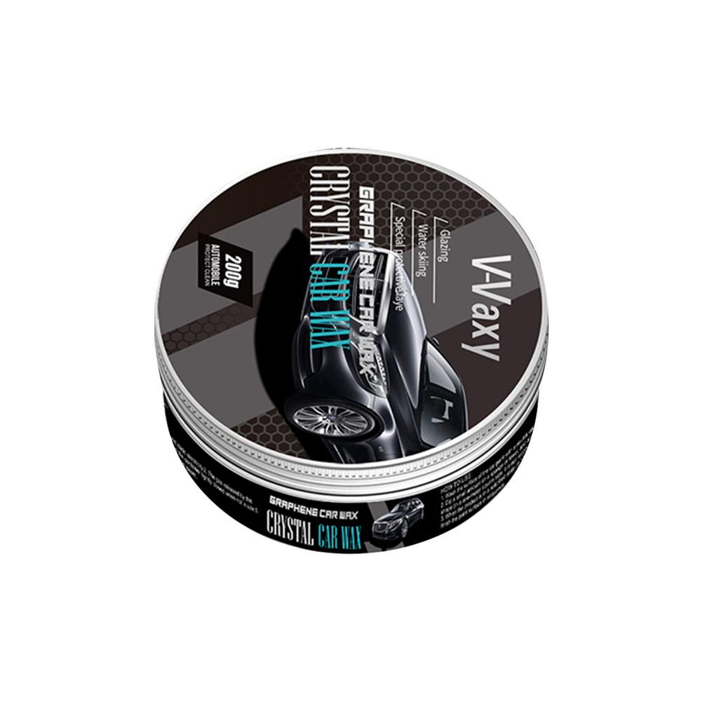 220g Car Wax Crystal Plating Hard Glossy Wax Layer High-Gloss Black Solid Car Ceramic Surfaces Coating Waterproof Film Polishing