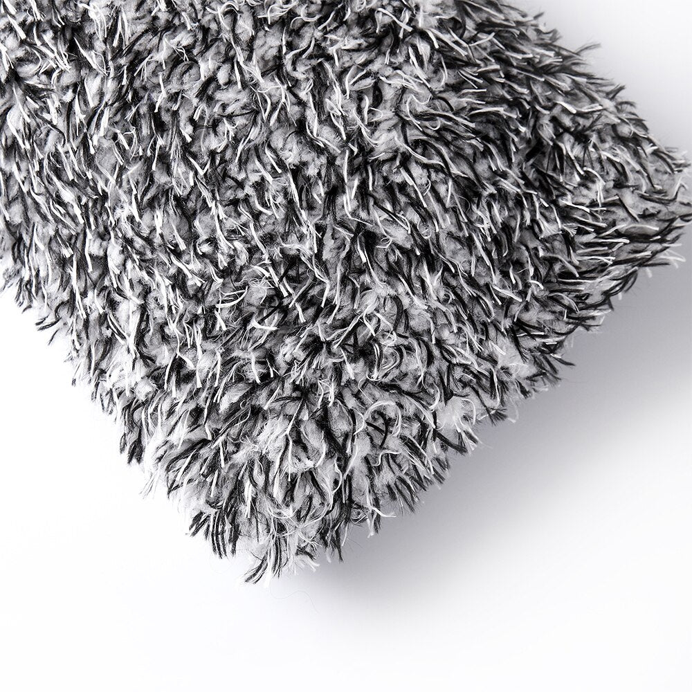 MJJC  Soft Car Cleaning Glove Ultra Soft Car Wash Mitt Auto Detailing Mitt Microfiber Madness Wash Mitt GREY