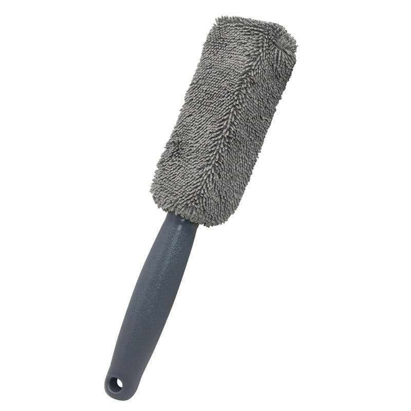 1PC Car Wash Detailing Car Cleaning Brush Microfiber Wheel Rim Brush For Car Trunk Motorcycle Auto Detailing Brush