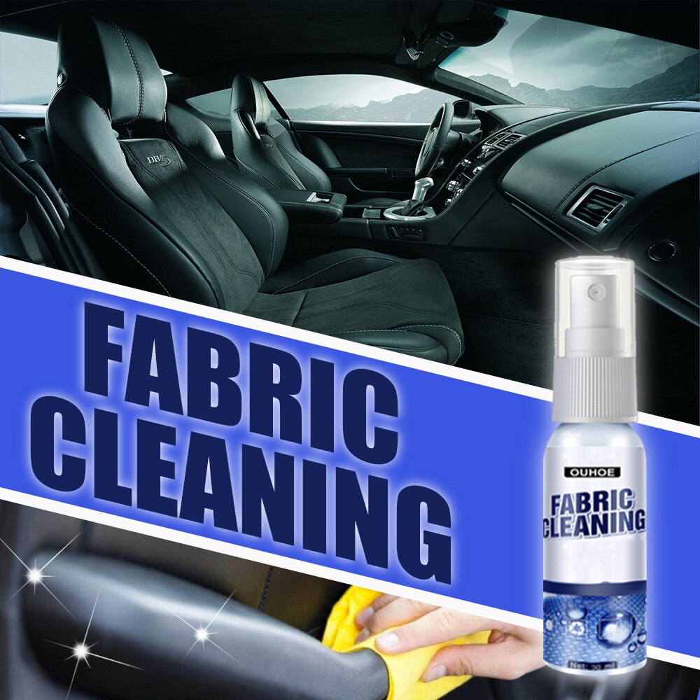 Car Interior Fabric Cleaning Agent 100Ml Multi-purpose Cleaning Agent Spray Water-free Cleaning Agent Auto Roof Dash Cleaning