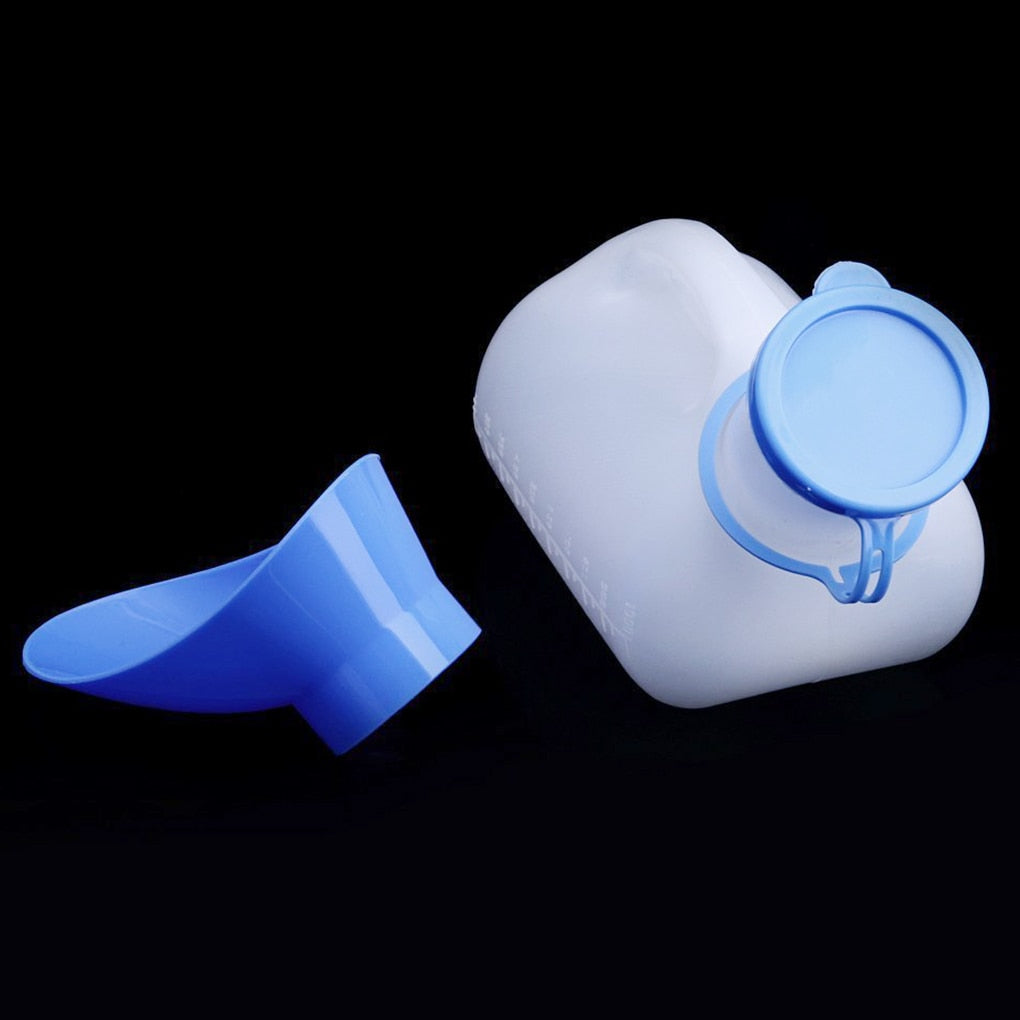 Portable Urinal Male & Female Emergency Urinal Pee Bottle Outdoor Camping Travel Reusable Car Toilet Pee Bottle 1000ml/750ml 1Pc