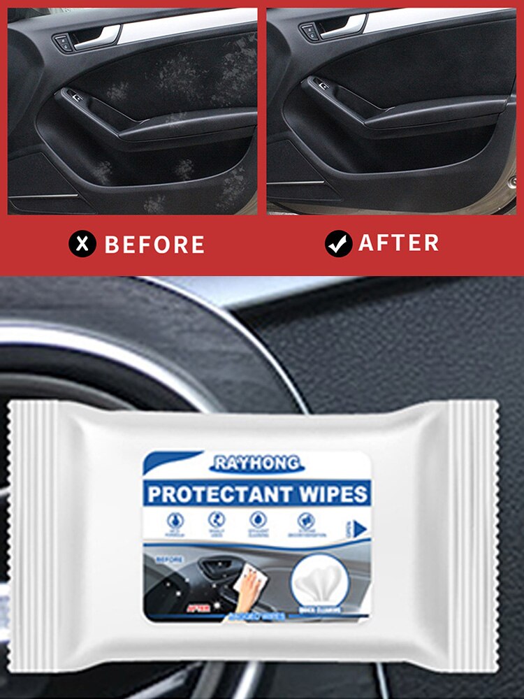 Car Interior Cleaning Wipes Multi-functional For Dashboard Seat Leather Console Carpet Disposable Clean Tool Auto Washing Towel