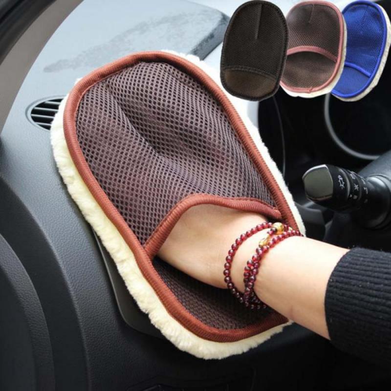 1pcs Car Cleaning Household Cleaning Sponge Cloth Car Wash Gloves Car Washing Gloves Cleaning Brush Car Detailing Gloves