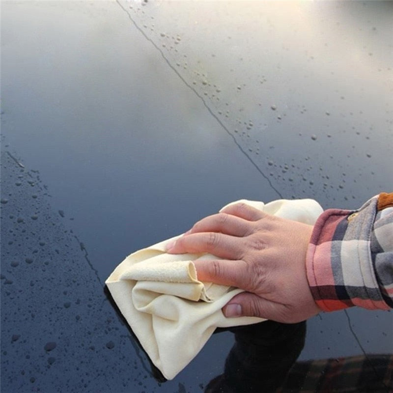 Absorbent Quick Dry Car Wash Towel Auto Cleaning Supplies Tools Accessories Natural Chamois Leather Clean Cloth Towels