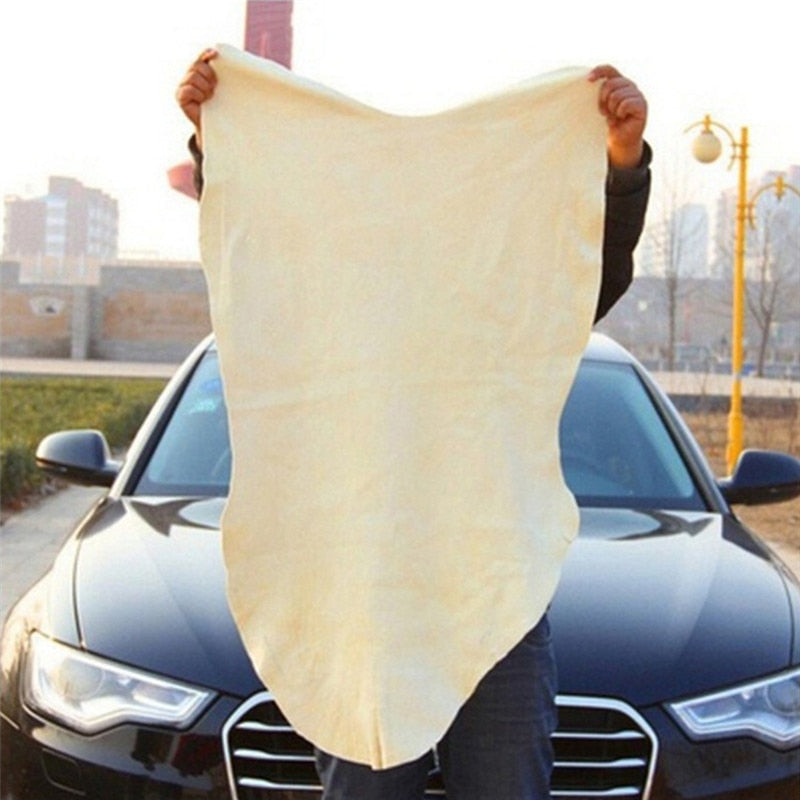 Absorbent Quick Dry Car Wash Towel Auto Cleaning Supplies Tools Accessories Natural Chamois Leather Clean Cloth Towels