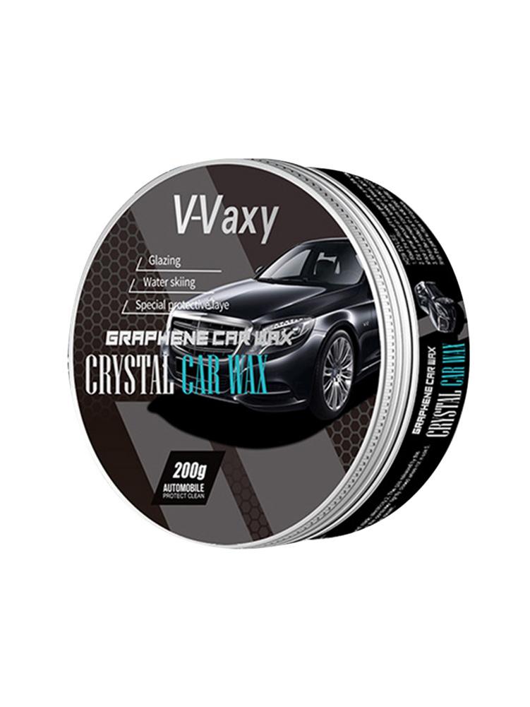 220g Car Wax Crystal Plating Hard Glossy Wax Layer High-Gloss Black Solid Car Ceramic Surfaces Coating Waterproof Film Polishing