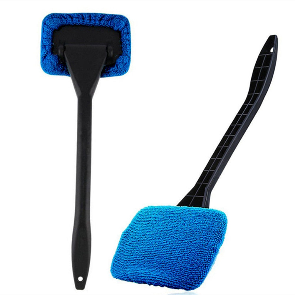 Car Window Cleaner Brush Kit Windshield Wiper Microfiber Wiper Cleaner Cleaning Brush Auto Cleaning Wash Tool With Long Handle