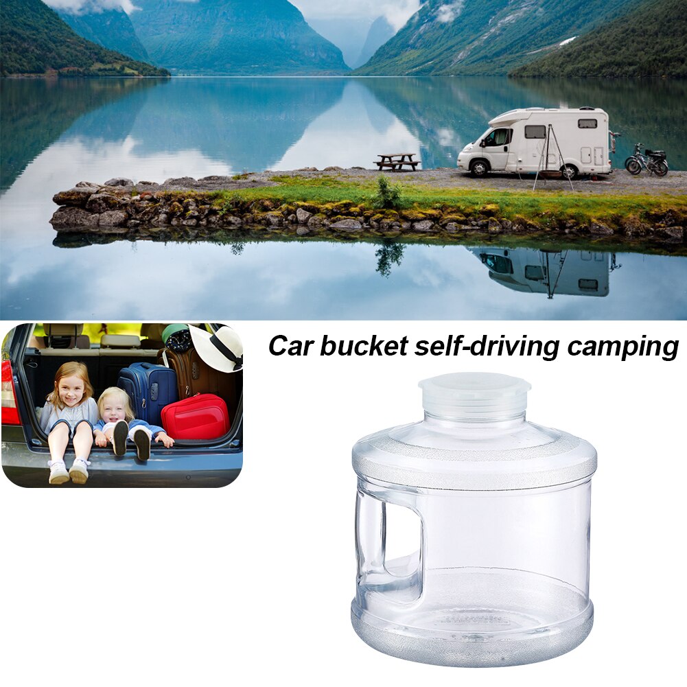 Portable Outdoor Camping Car Water Carrier Bucket Canister Storage Container Hiking Travel with Handle Water Tap 7.5L