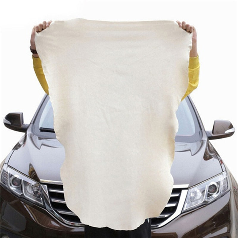Absorbent Quick Dry Car Wash Towel Auto Cleaning Supplies Tools Accessories Natural Chamois Leather Clean Cloth Towels