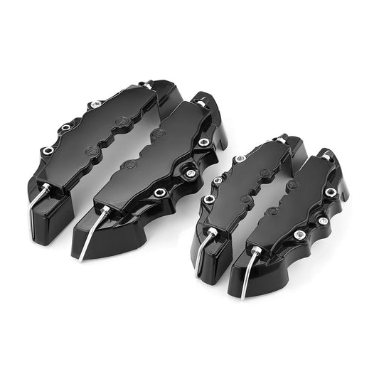 4Pcs 3D Disc Brake Caliper Cover Universal Style Disc Front And Rear Kit Fit  2 Pieces Medium And 2 Pieces Small