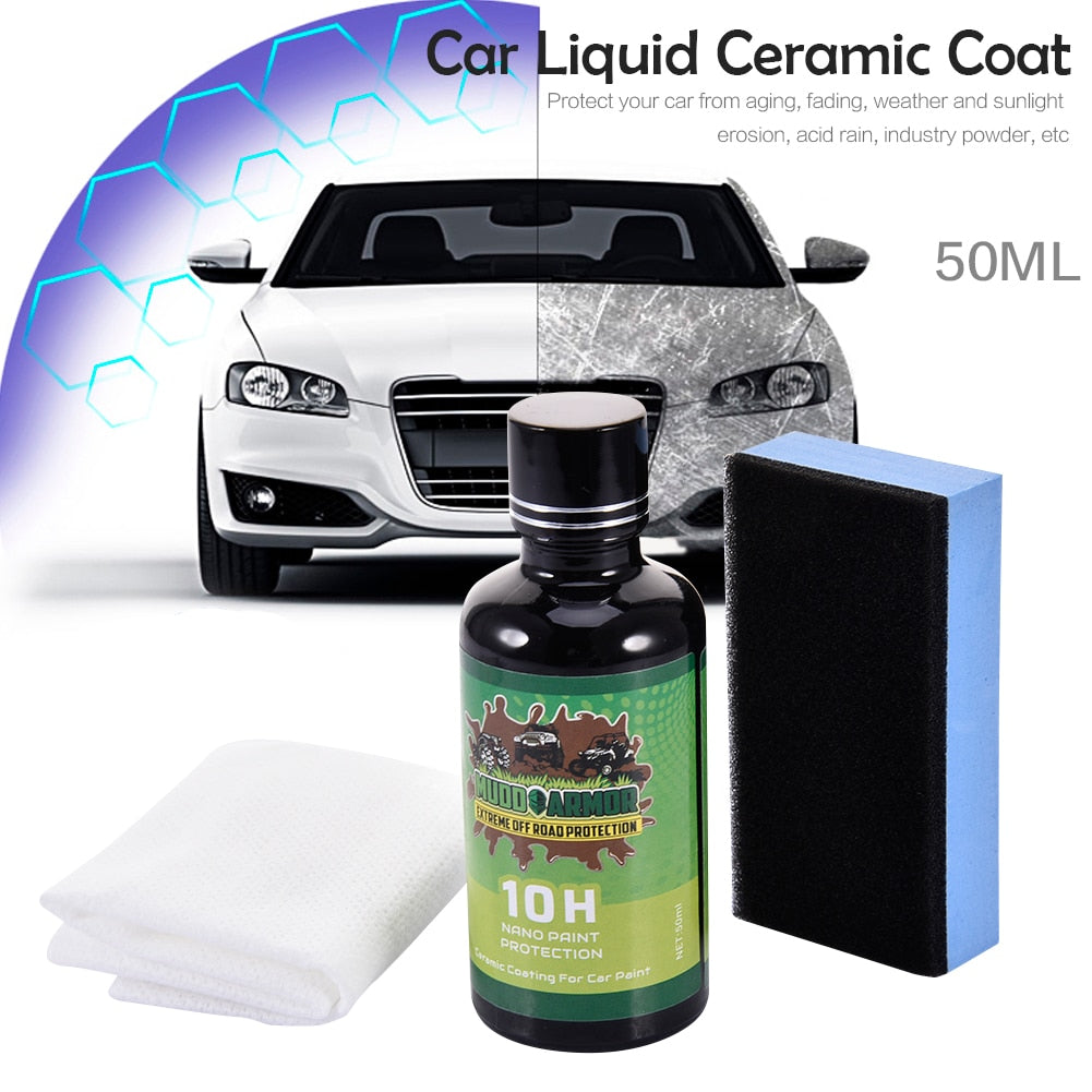 10H Ceramic Car Coating Liquid  Glass Waterproof Nano Ceramic Car Paint Care Anti-scratch Super Hydrophobic Coat