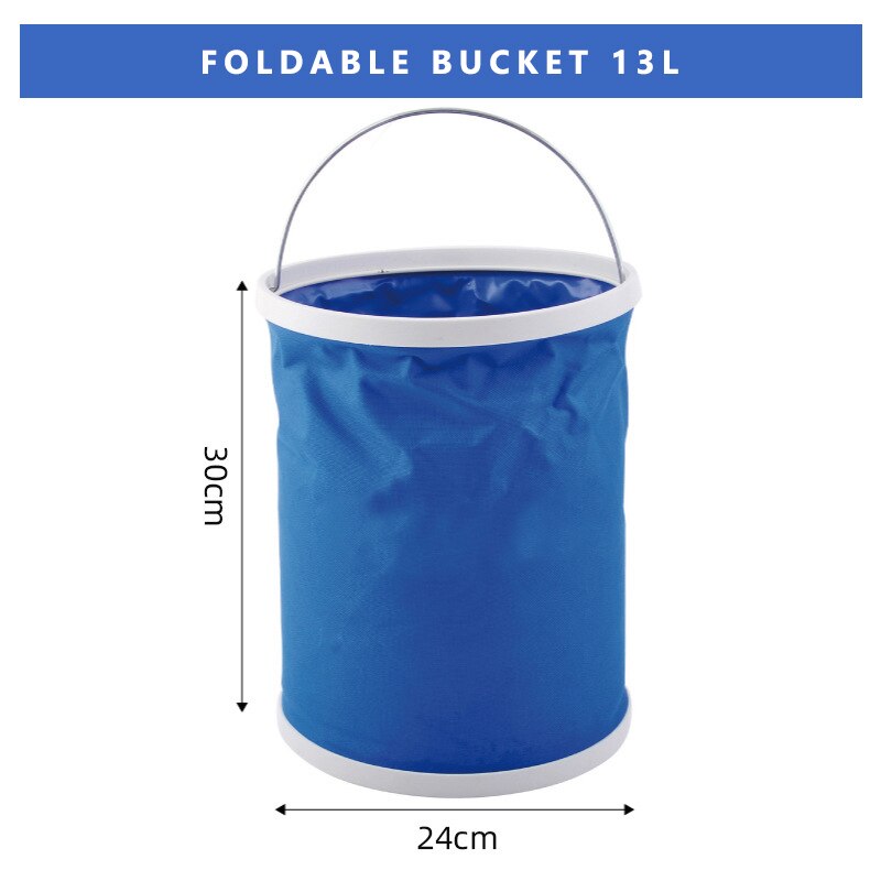 9/11/13L Portable outdoor folding bucket camping barbecue fishing car bucket for car washing