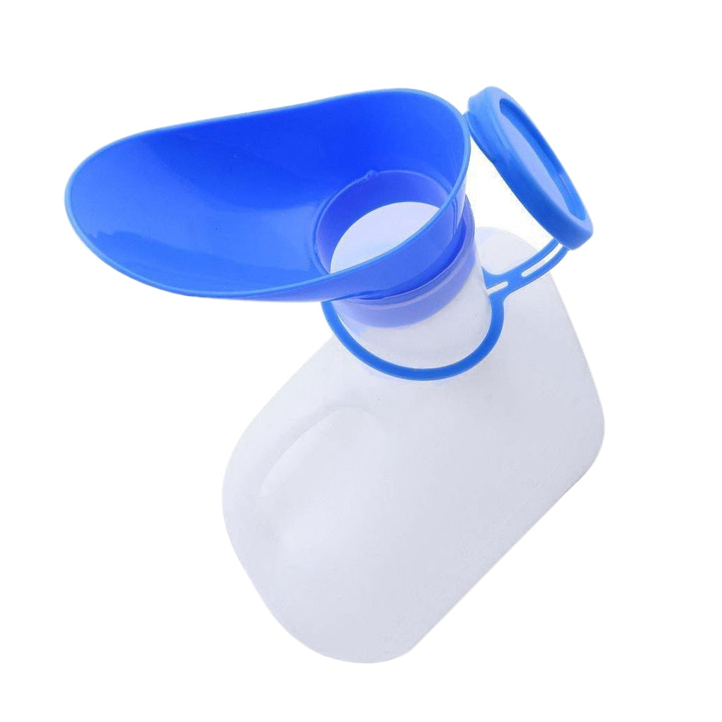 Portable Urinal Male & Female Emergency Urinal Pee Bottle Outdoor Camping Travel Reusable Car Toilet Pee Bottle 1000ml/750ml 1Pc
