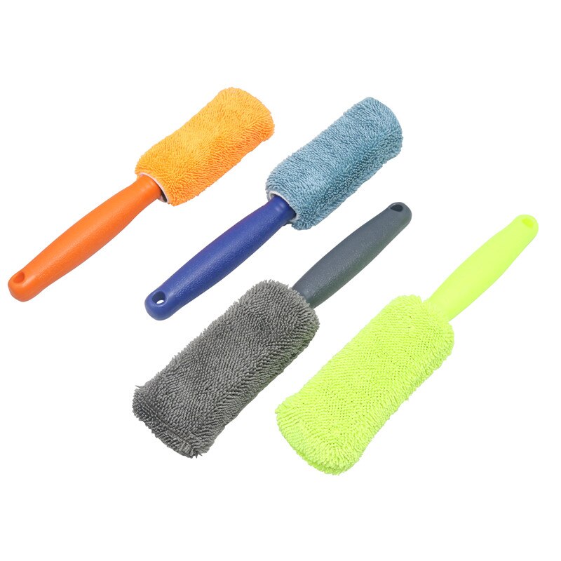 1PC Car Wash Detailing Car Cleaning Brush Microfiber Wheel Rim Brush For Car Trunk Motorcycle Auto Detailing Brush