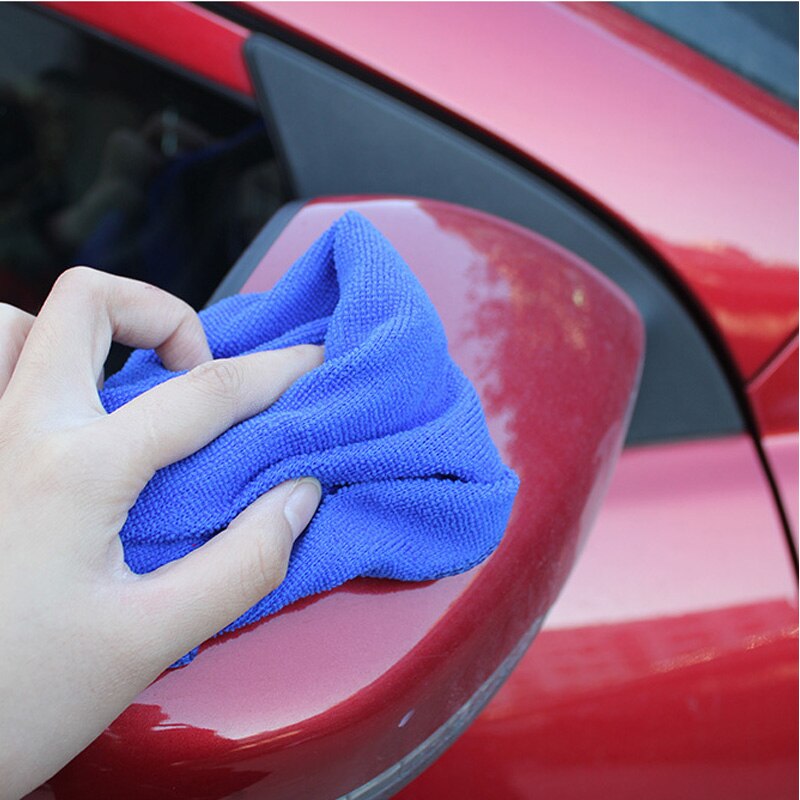 2PCS 30*30cm Car Cleaning Cloths Absorbent Wash Cloth Car Auto Care Microfiber Cleaning Towel Kitchen Helper