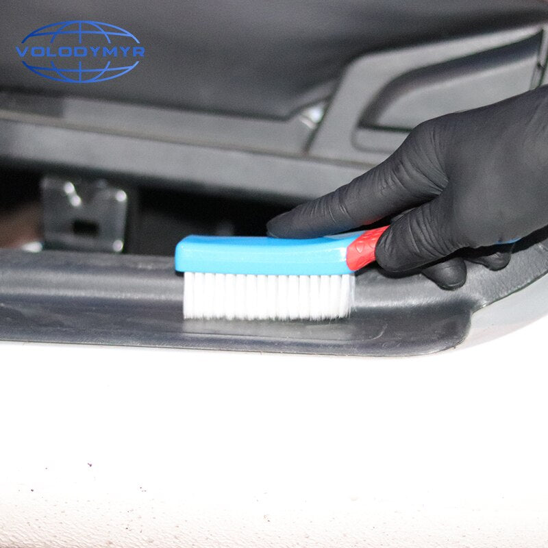 Carpet Interior Rubber Handle Brush Dense Hair Car Cleaning Products Washing Tools for Auto Detailing  Floor Mat
