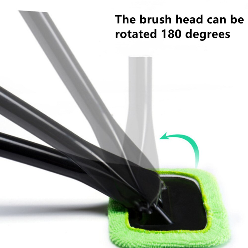 Car Window Cleaner Brush Kit Windshield Wiper Microfiber Wiper Cleaner Cleaning Brush Auto Cleaning Wash Tool With Long Handle
