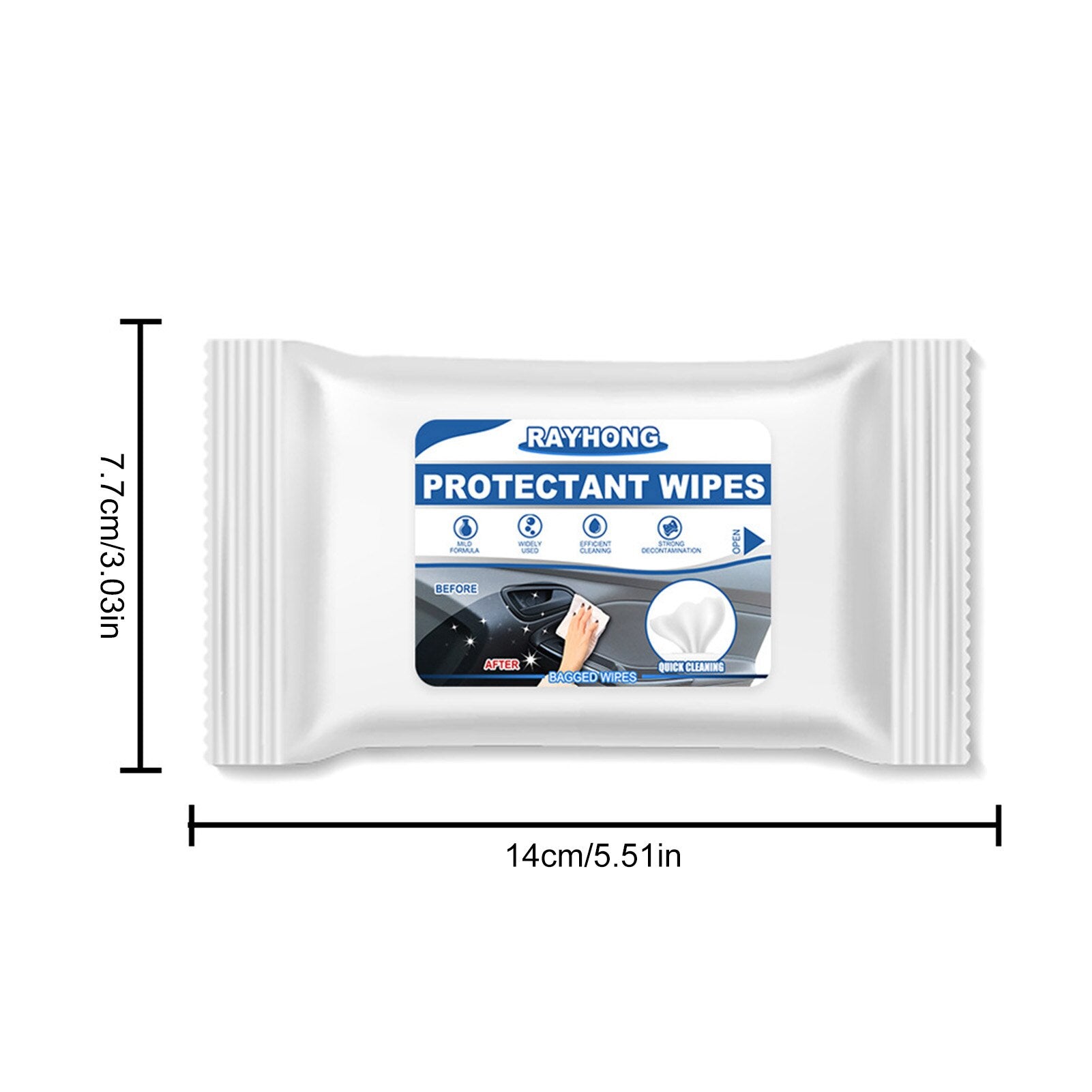 Car Interior Cleaning Wipes Multi-functional For Dashboard Seat Leather Console Carpet Disposable Clean Tool Auto Washing Towel