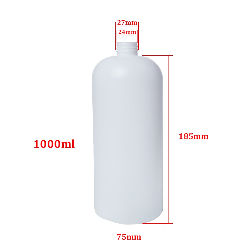 1Pc Plastic Replacement Container For Snow Foam Lance  Foam 1L Generator Soap Bottle High Car Cleaning Tool