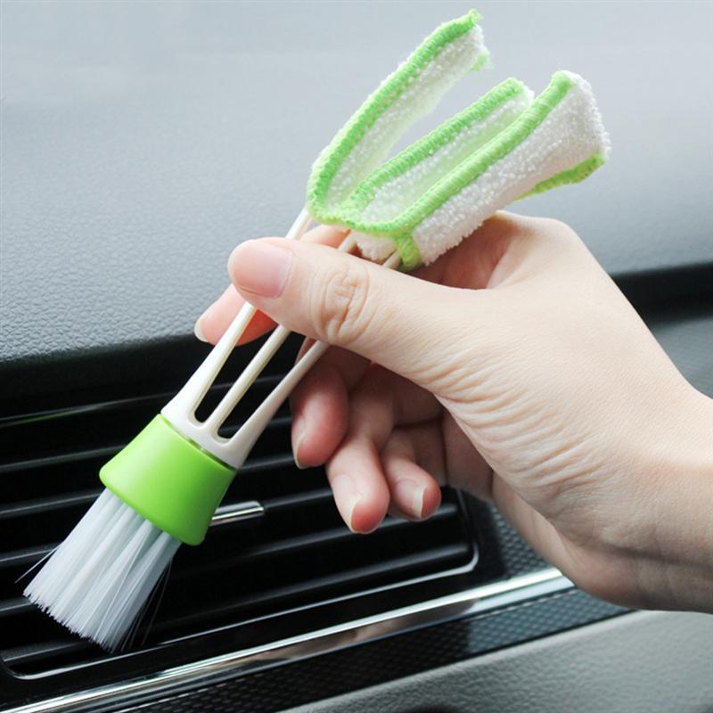 200pcs Double Head Car Detailing Brush Window Cleaner keyboard Interior Brush Washer Dashboard Car