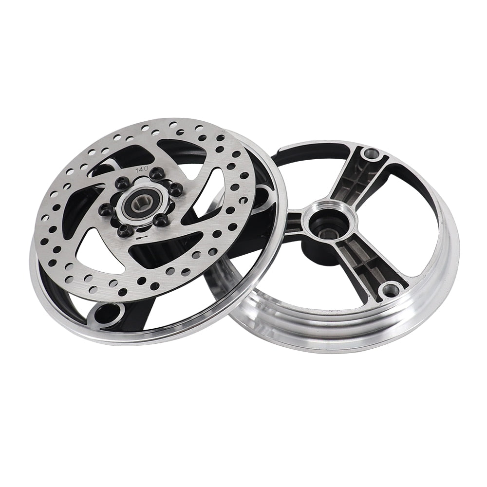 10inch Alumnium Alloy rims hub with 140mm brake Disc for Electric Scooter Balancing Hoverboard 10 inch tyres pneumatic wheels