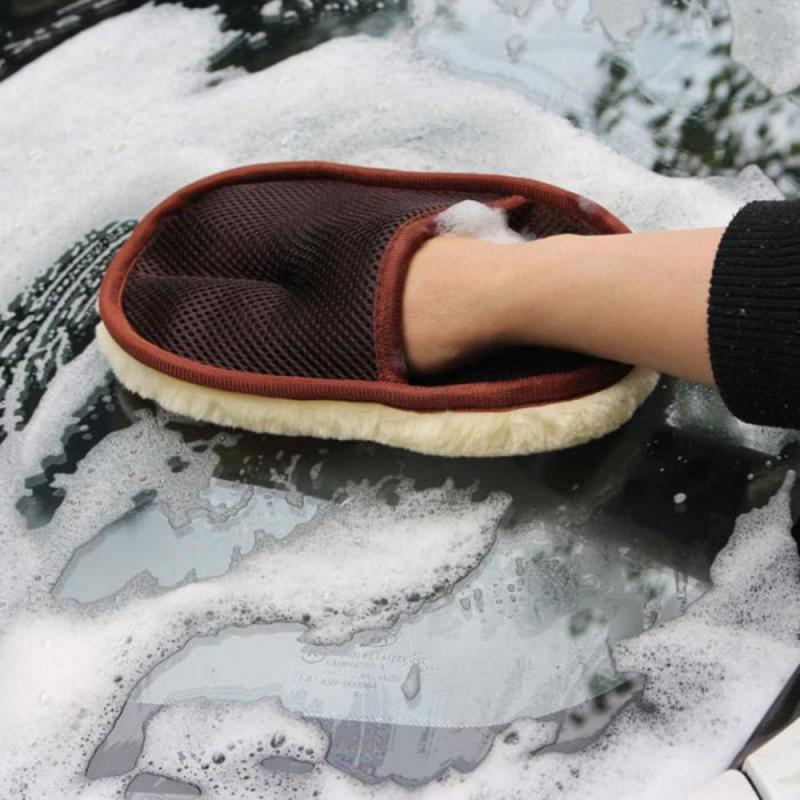 1pcs Car Cleaning Household Cleaning Sponge Cloth Car Wash Gloves Car Washing Gloves Cleaning Brush Car Detailing Gloves