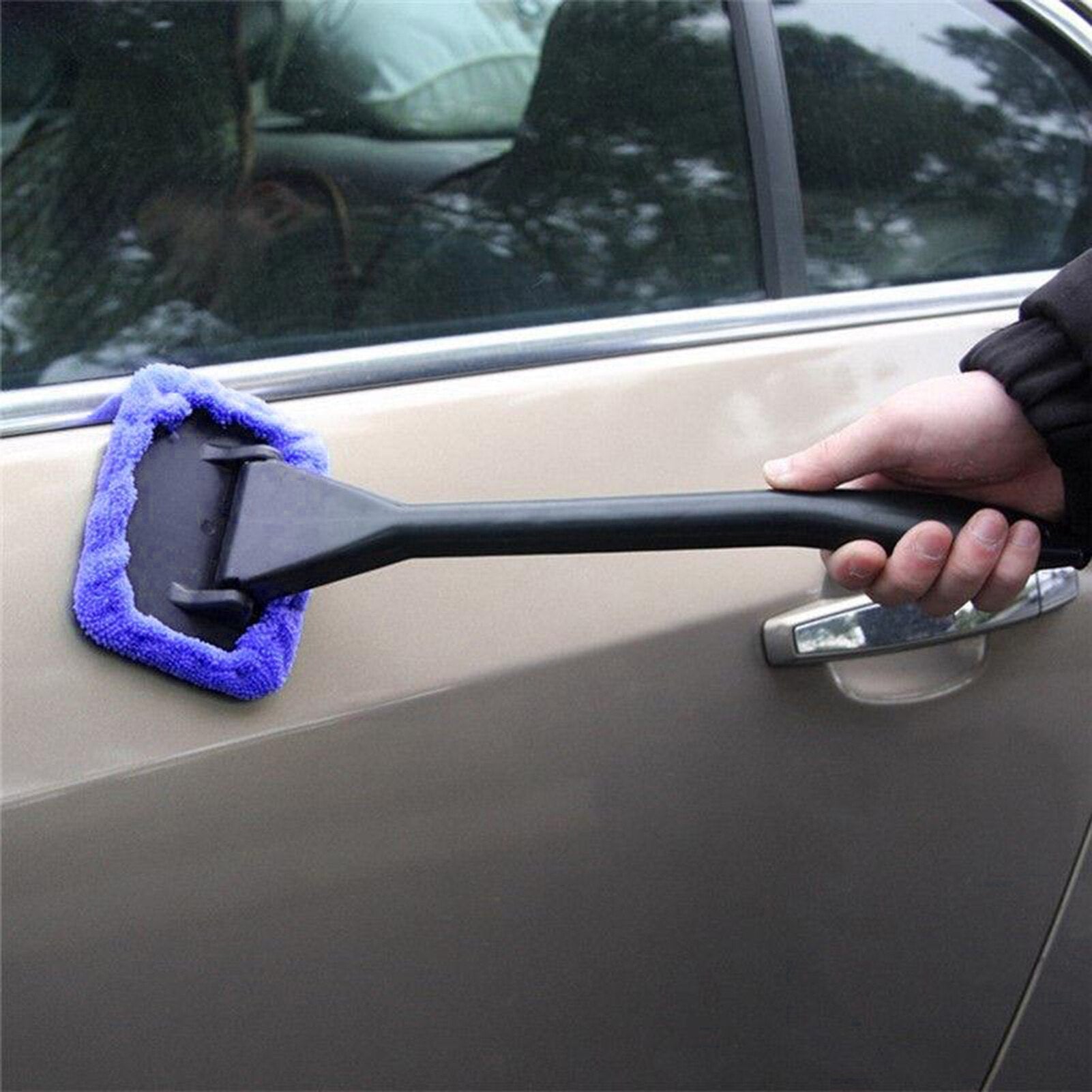 Car Windshield Microfiber Terry Brush Automotive Window Glass Cleaning Tool Kit Multifunctional TV Screen Mirror Cleaner