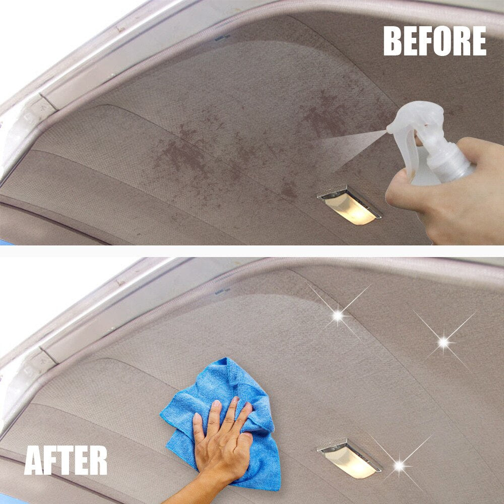 Car Interior Fabric Cleaning Agent 100Ml Multi-purpose Cleaning Agent Spray Water-free Cleaning Agent Auto Roof Dash Cleaning