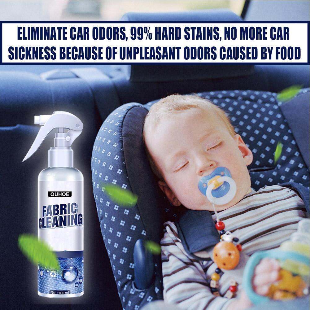 Car Interior Fabric Cleaning Agent 100ml Multi-purpose Cleaning Agent Spray Water-free Cleaning Agent Auto Roof Dash Cleaning