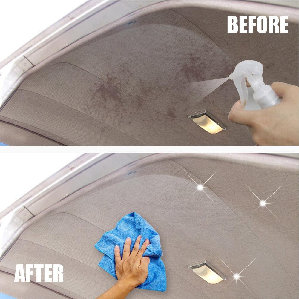 Car Interior Fabric Cleaning Agent 100ml Multi-purpose Cleaning Agent Spray Water-free Cleaning Agent Auto Roof Dash Cleaning
